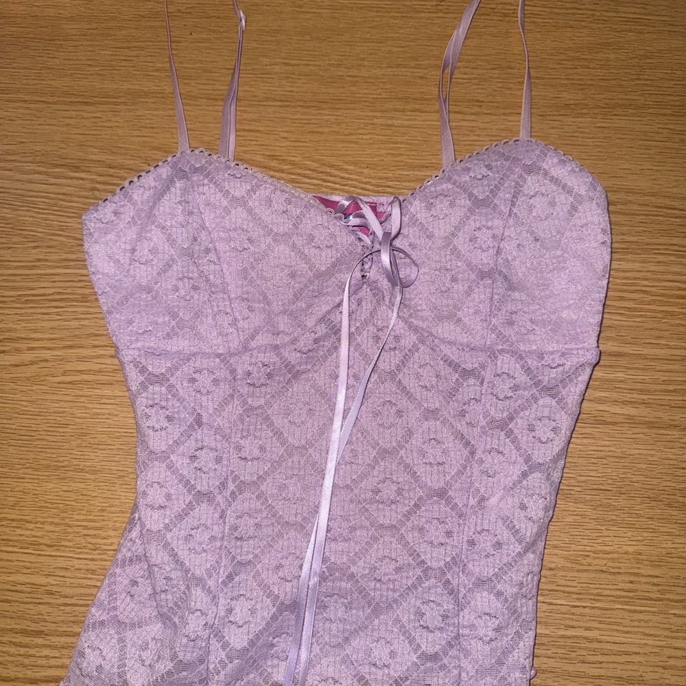 Edikted Lavender Lace Tank